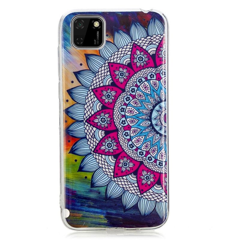 Deksel Huawei Y5p Fluorescerende Mandala