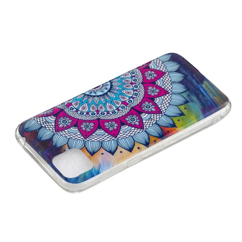 Deksel Huawei Y5p Fluorescerende Mandala