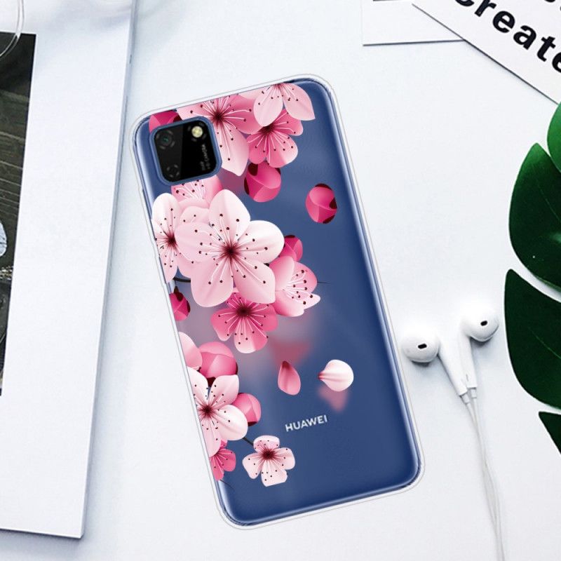 Deksel Huawei Y5p Mobildeksel Premium Blomster