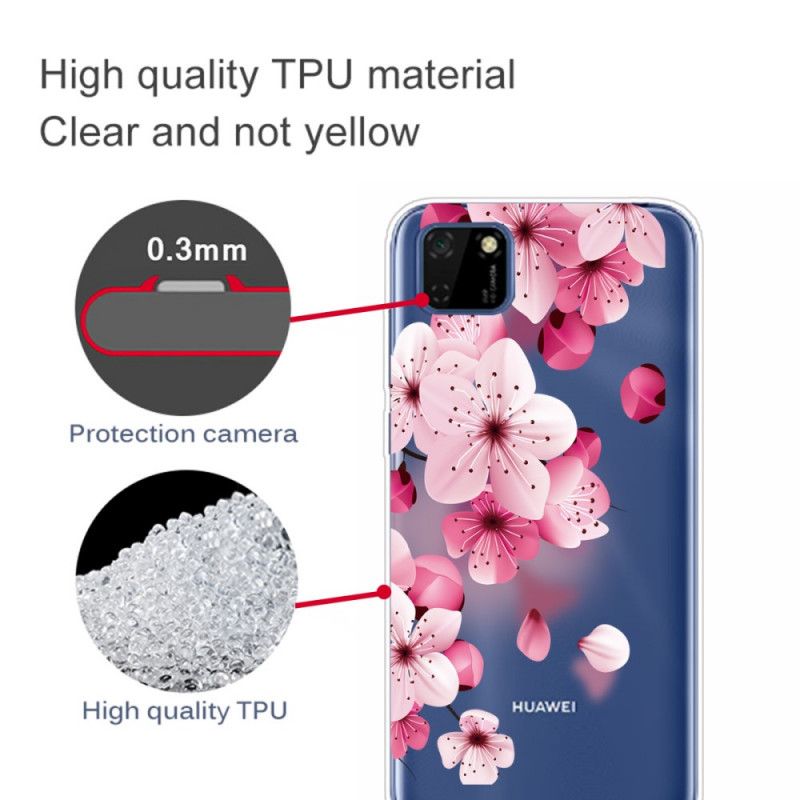 Deksel Huawei Y5p Mobildeksel Premium Blomster