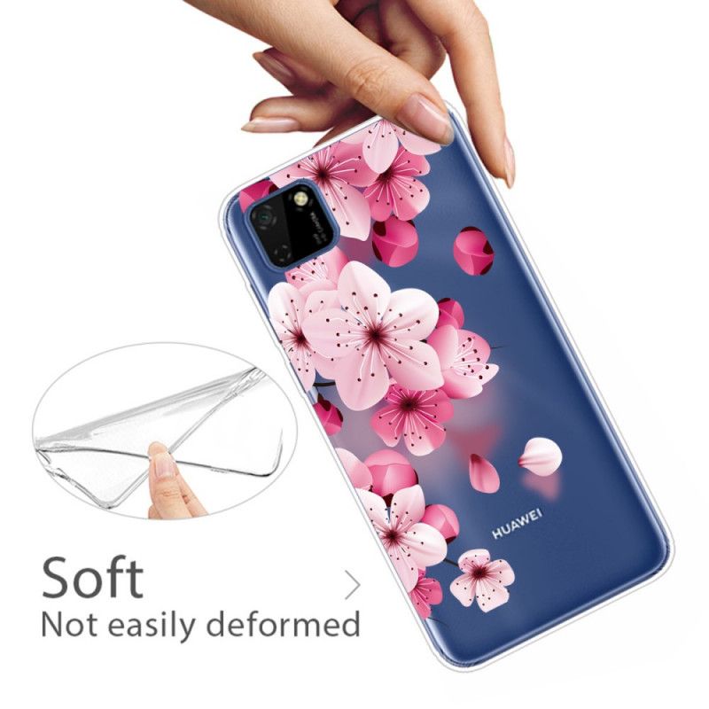 Deksel Huawei Y5p Mobildeksel Premium Blomster