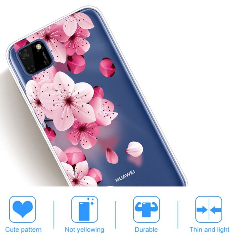 Deksel Huawei Y5p Mobildeksel Premium Blomster