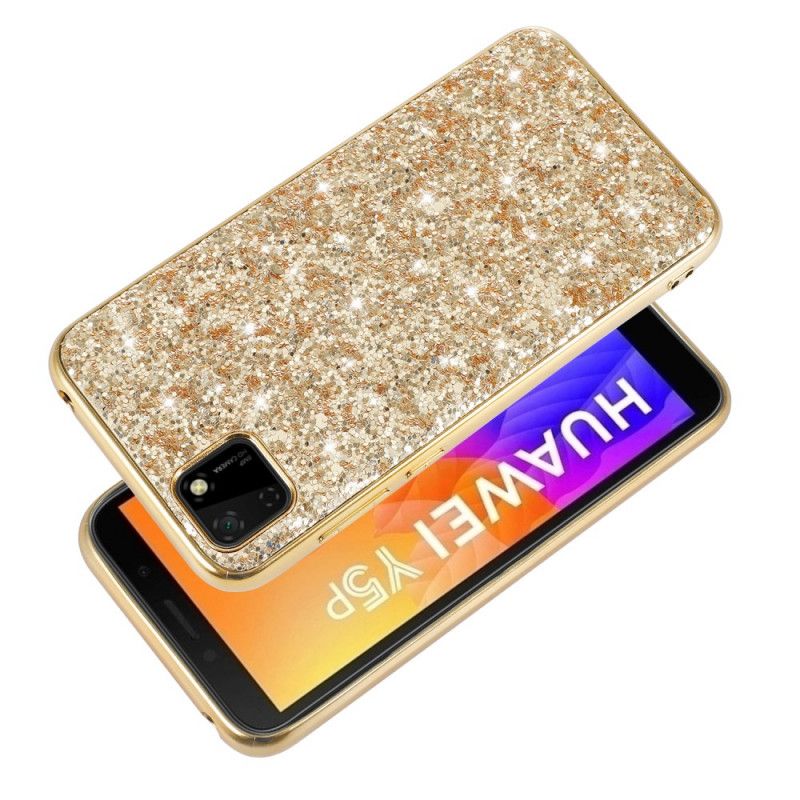 Deksel Huawei Y5p Svart Jeg Er Glitter