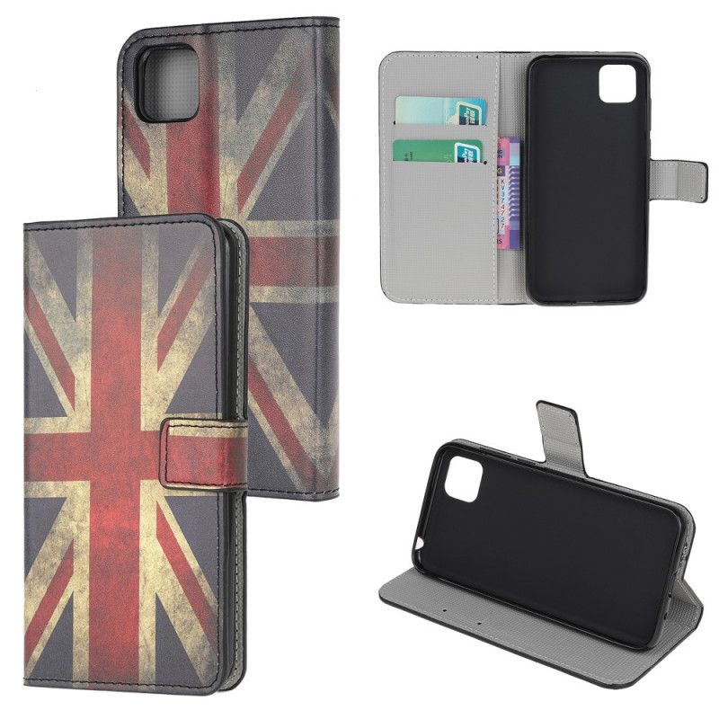 Folio Deksel Huawei Y5p Englands Flagg