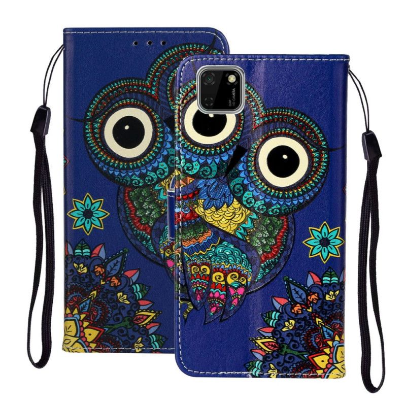 Folio Deksel Huawei Y5p Ugle I Mandala Anti-fall