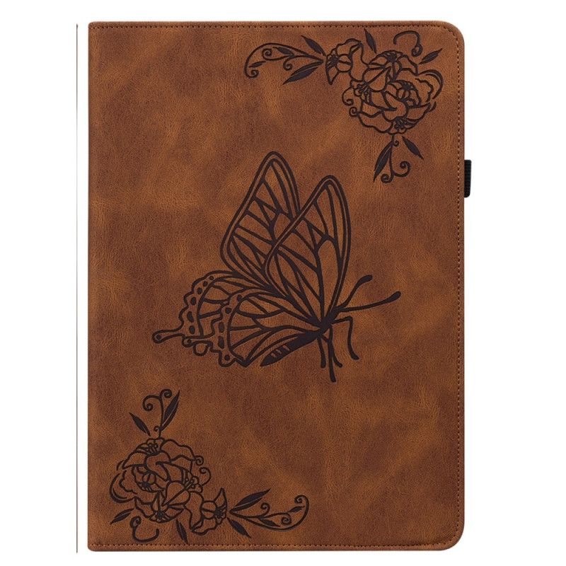 Case Etui Samsung Galaxy Tab S9 Fe Mobildeksel Sommerfugler Og Blomster