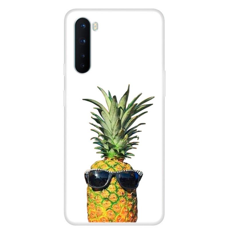 Deksel OnePlus Nord Gjennomsiktig Ananas Med Briller