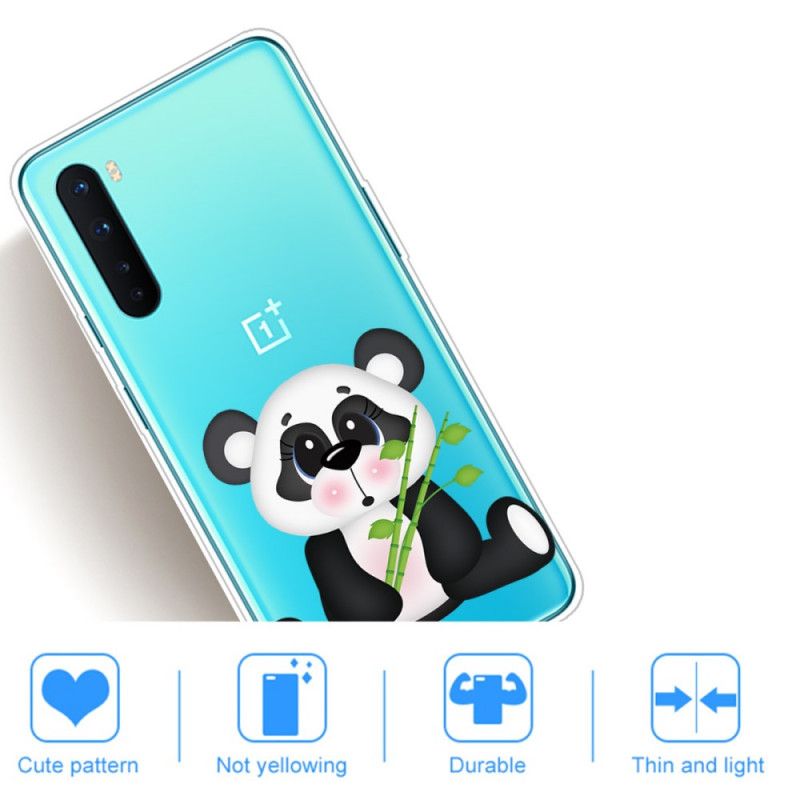 Deksel OnePlus Nord Gjennomsiktig Trist Panda