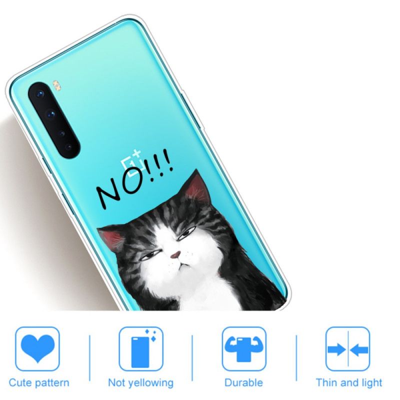 Deksel OnePlus Nord Mobildeksel Katten Som Sier Nei