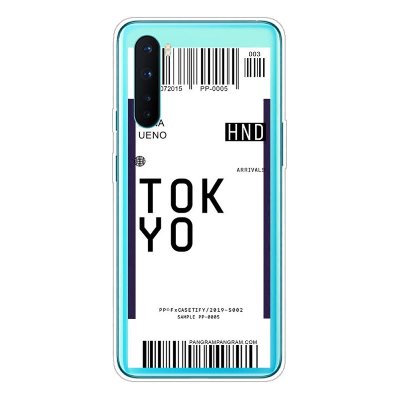 Deksel OnePlus Nord Mørkeblå Boarding Pass Tokyo Anti-fall