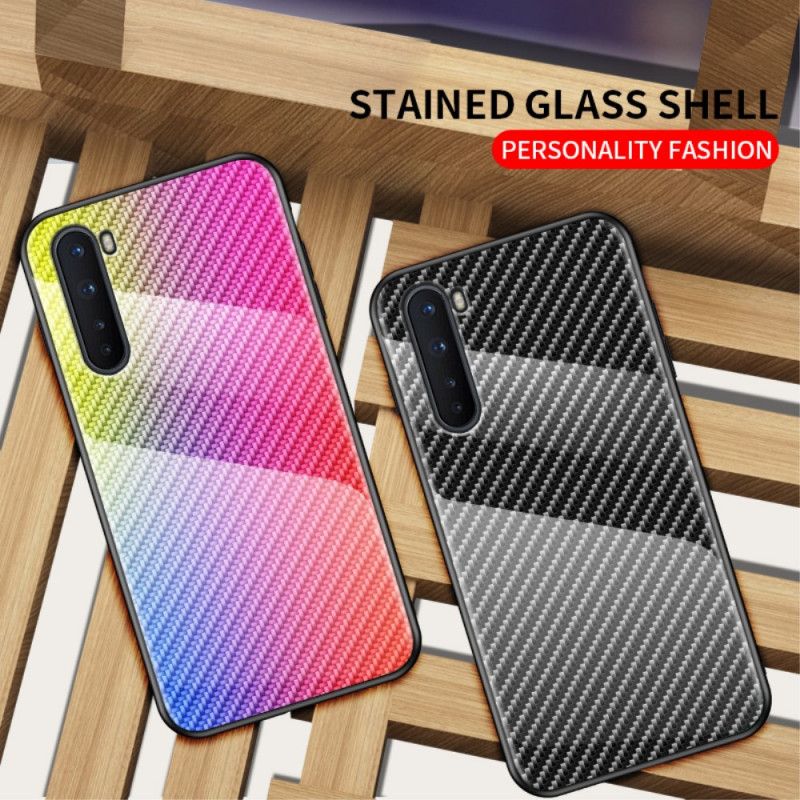 Deksel OnePlus Nord Svart Herdet Glass I Karbonfiber