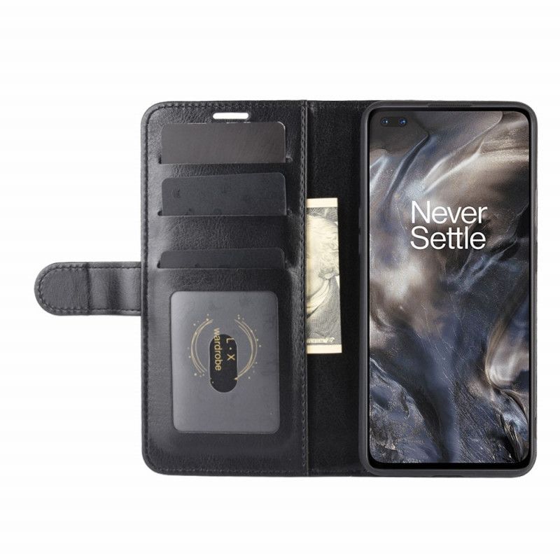 Folio Deksel OnePlus Nord Svart Ultra Kunstlær Anti-fall