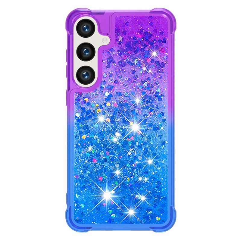 Deksel Samsung Galaxy S24 Plus 5g Flytende Glitter Beskyttelse Deksel