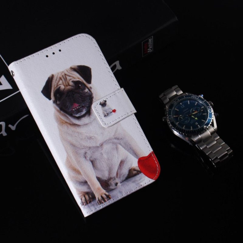 Folio Deksel Samsung Galaxy S24 Plus 5g Mops Hund Beskyttelse Deksel