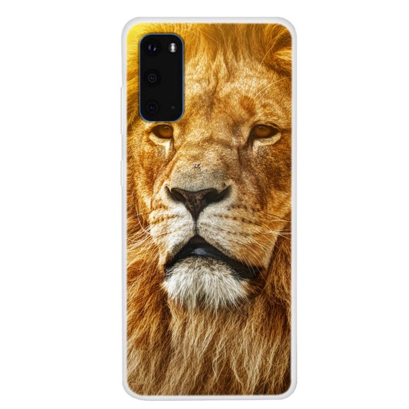 Deksel for Samsung Galaxy S20 Brun Feline Head