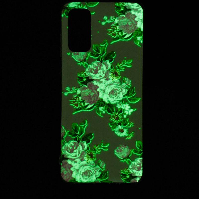 Deksel for Samsung Galaxy S20 Fluorescerende Frihetsblomster