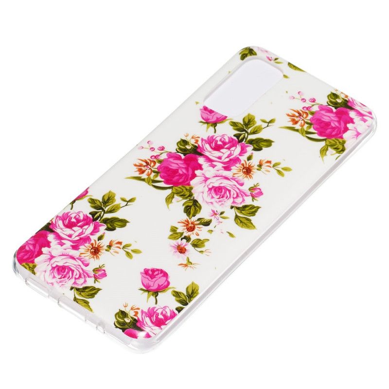 Deksel for Samsung Galaxy S20 Fluorescerende Frihetsblomster