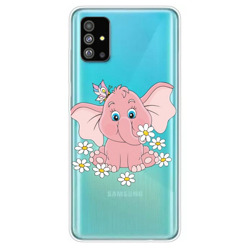 Deksel for Samsung Galaxy S20 Gjennomsiktig Rosa Elefant