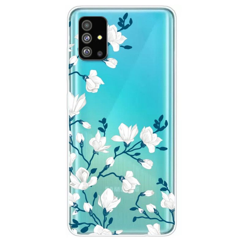 Deksel for Samsung Galaxy S20 Hvite Blomster