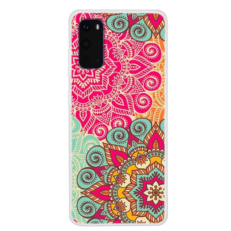 Deksel for Samsung Galaxy S20 Magenta Mandala Trend