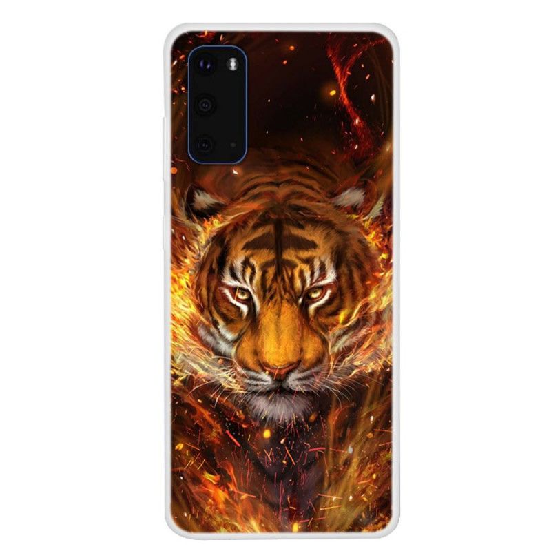 Deksel Samsung Galaxy S20 Branntiger Beskyttelse