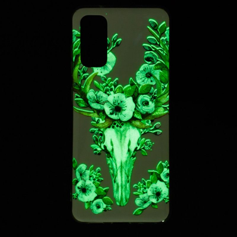 Deksel Samsung Galaxy S20 Fluorescerende Blomstrende Elg