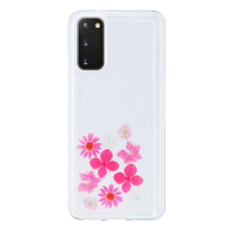 Deksel Samsung Galaxy S20 Flytende Blomster