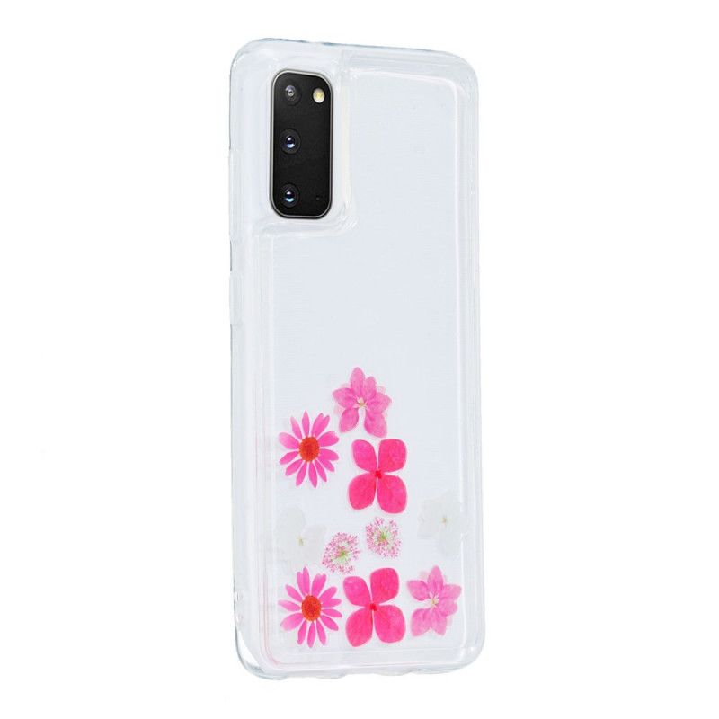 Deksel Samsung Galaxy S20 Flytende Blomster