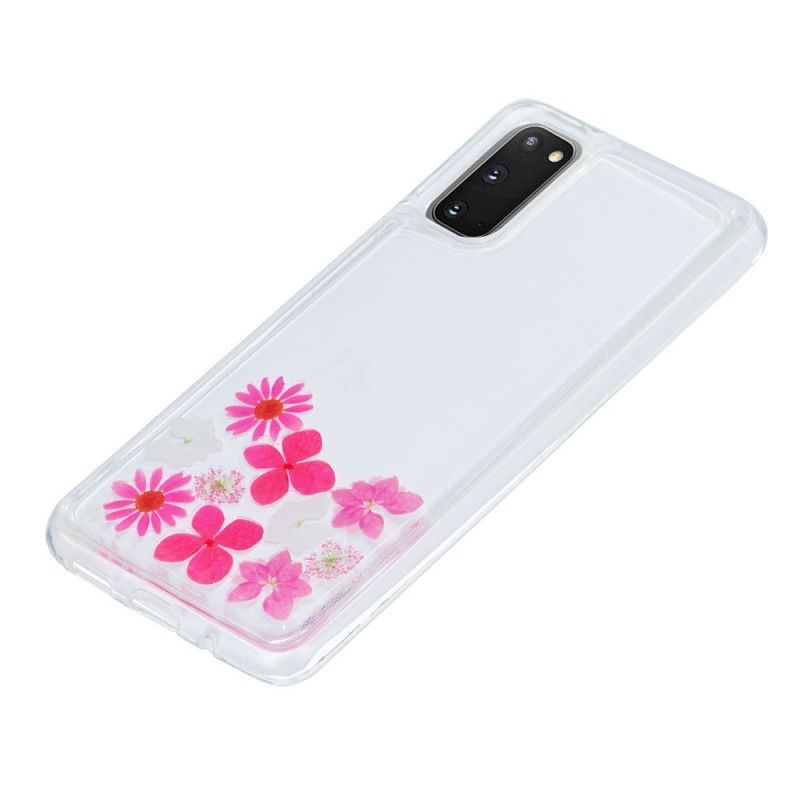 Deksel Samsung Galaxy S20 Flytende Blomster