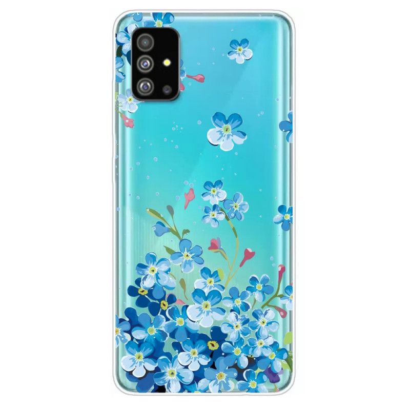 Deksel Samsung Galaxy S20 Mobildeksel Blå Blomster