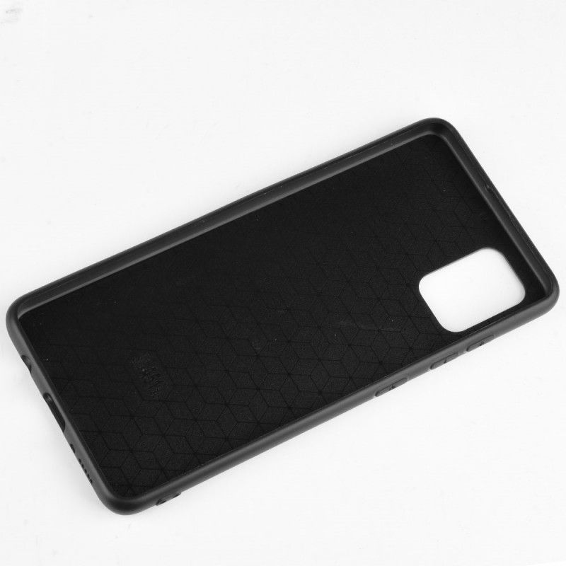 Deksel Samsung Galaxy S20 Svart Sydd Skinneffekt