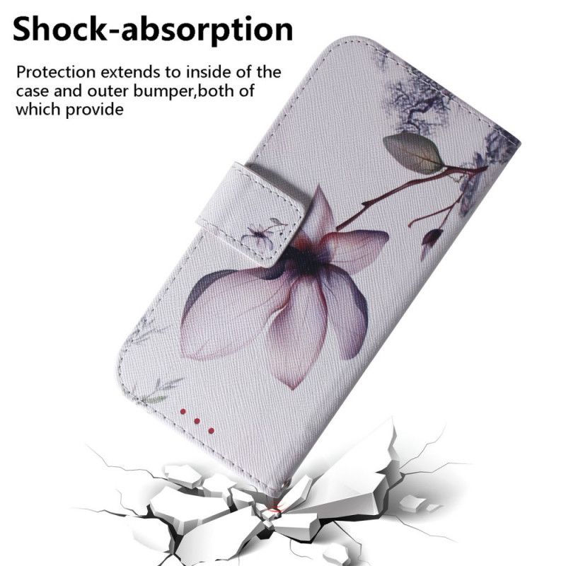 Folio Deksel for Samsung Galaxy S20 Gammel Roseblomst