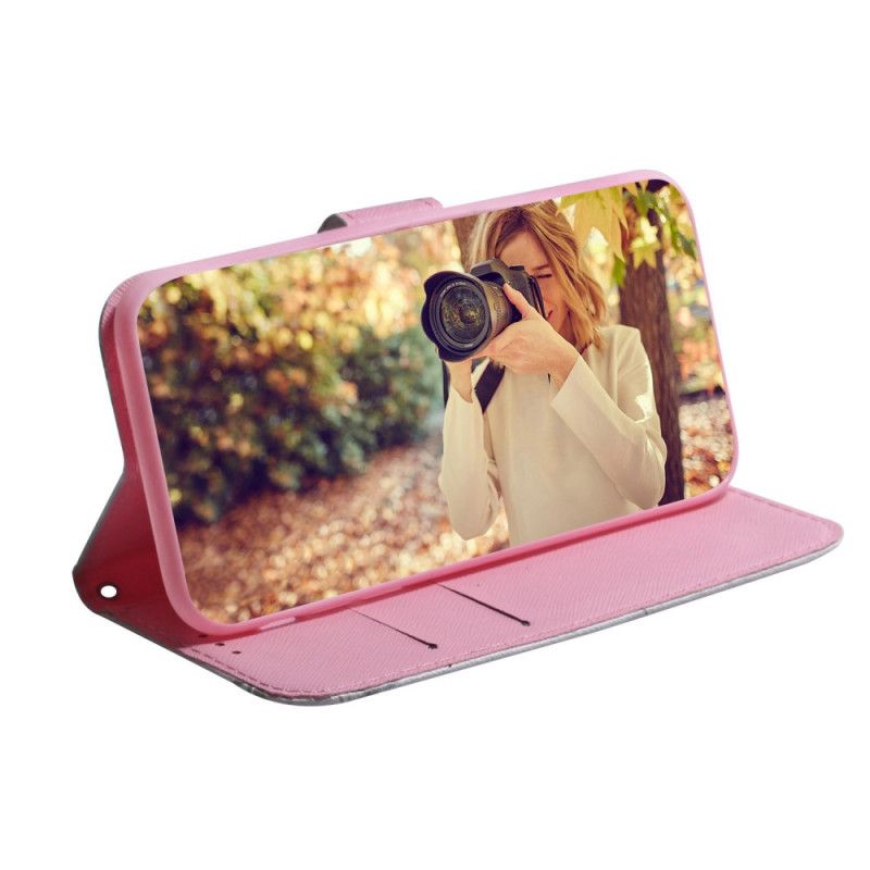 Folio Deksel for Samsung Galaxy S20 Gammel Roseblomst