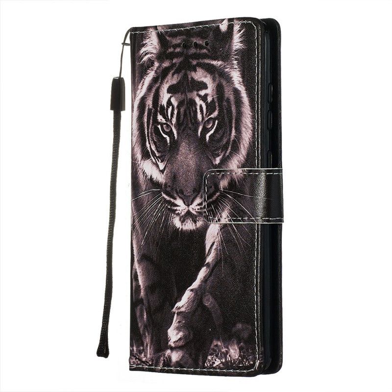 Folio Deksel for Samsung Galaxy S20 Natt Tiger