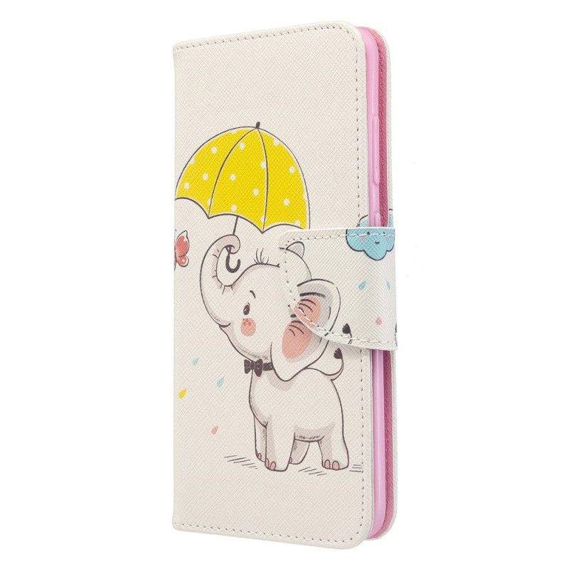 Folio Deksel Samsung Galaxy S20 Baby Elefant Anti-fall