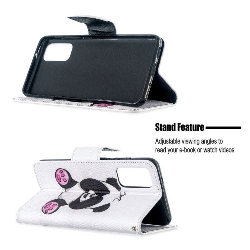 Folio Deksel Samsung Galaxy S20 Morsom Panda