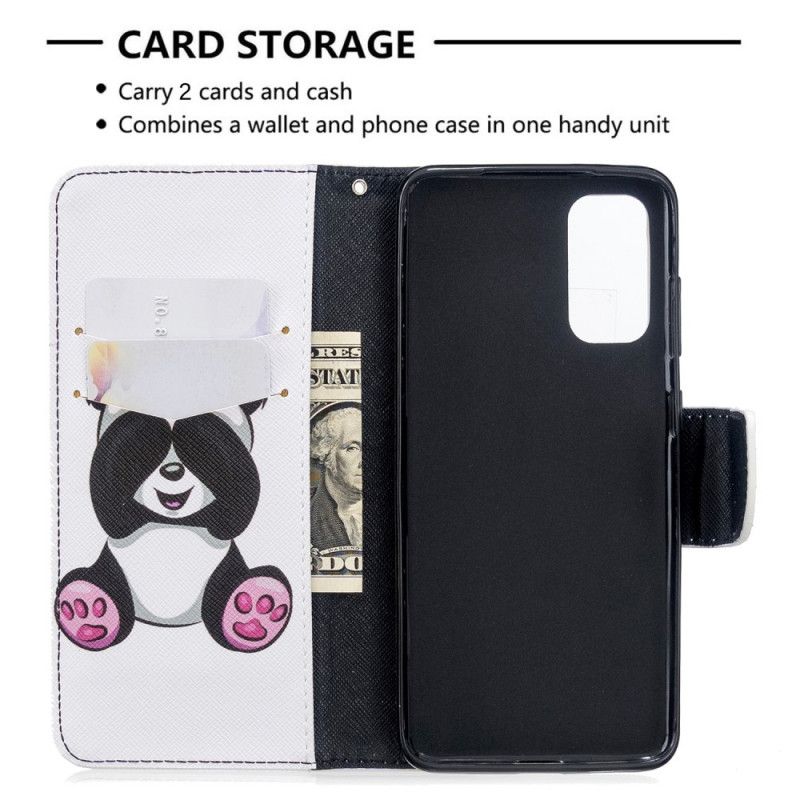 Folio Deksel Samsung Galaxy S20 Morsom Panda