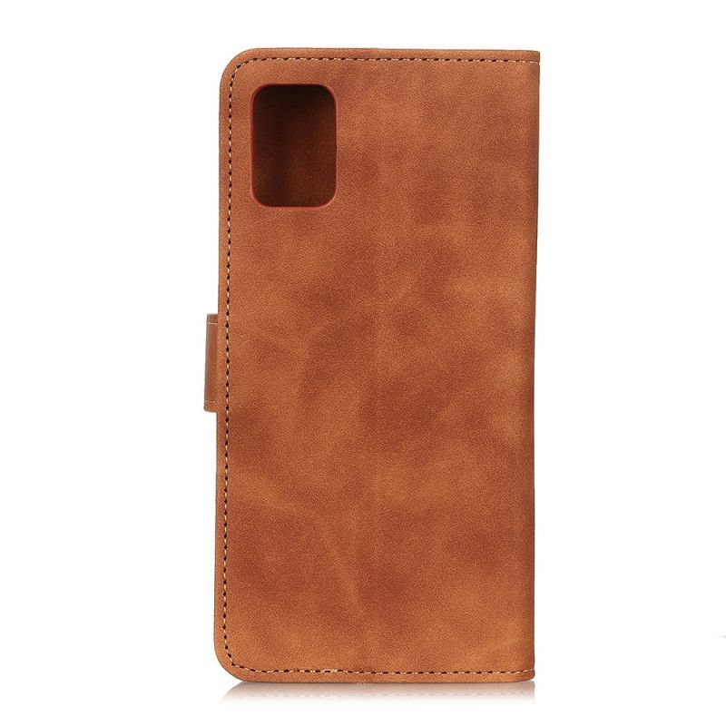 Folio Deksel Samsung Galaxy S20 Svart Vintage Khazneh-Skinneffekt