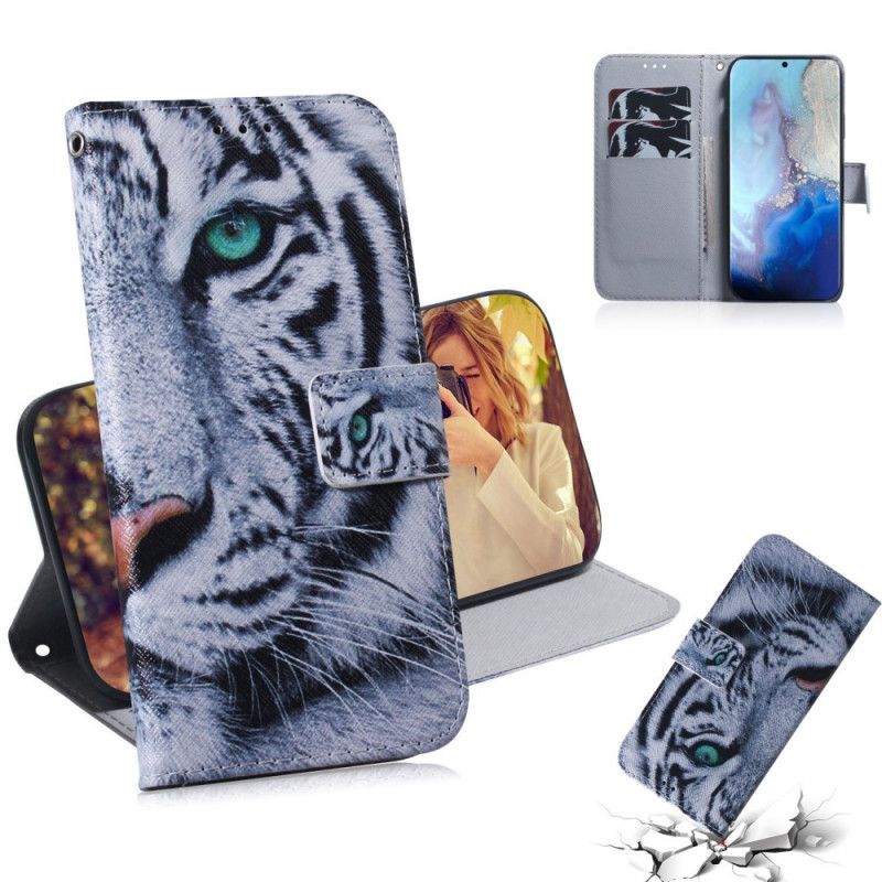 Folio Deksel Samsung Galaxy S20 Tigeransikt