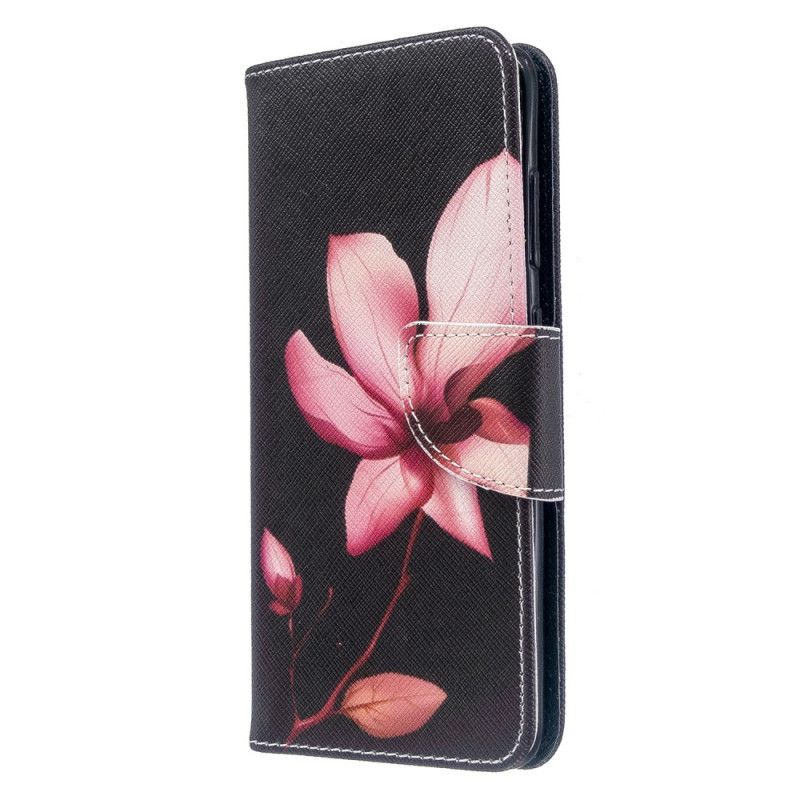 Lærdeksel Folio Deksel Samsung Galaxy S20 Mobildeksel Rosa Blomst