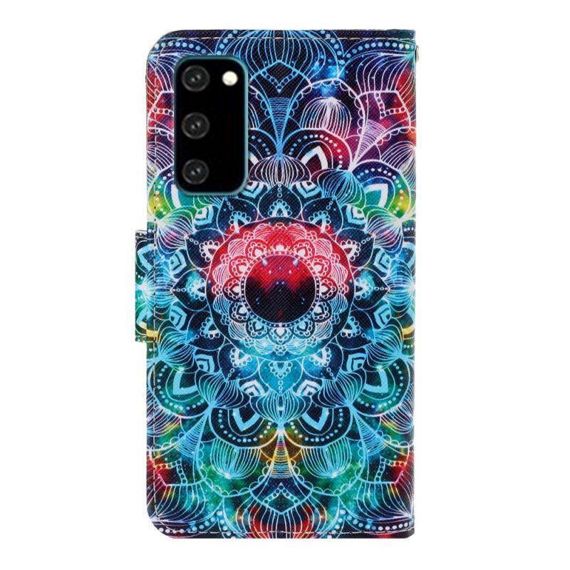 Lærdeksel Folio Deksel Samsung Galaxy S20 Prangende Tanga Mandala