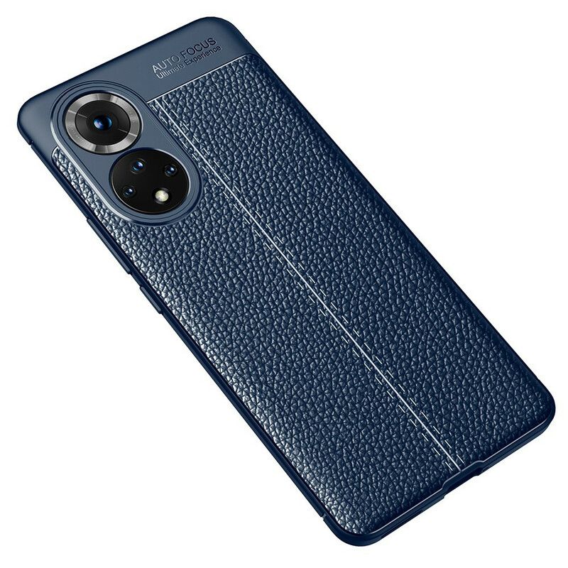 Deksel Huawei Nova 9 Pro / Honor 50 Pro Double Line Litchi Leather Effect Beskyttelse Deksel