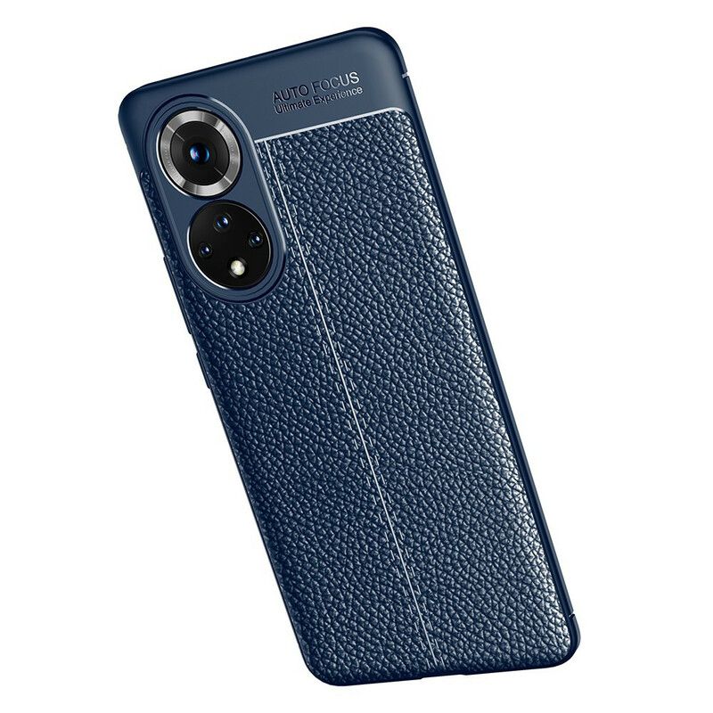 Deksel Huawei Nova 9 Pro / Honor 50 Pro Double Line Litchi Leather Effect Beskyttelse Deksel