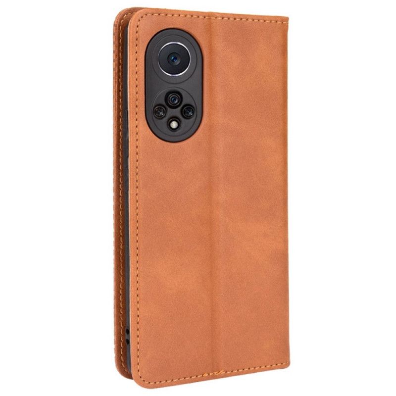 Folio Deksel Huawei Nova 9 Pro / Honor 50 Pro Stilisert Vintage Skinneffekt Beskyttelse Deksel