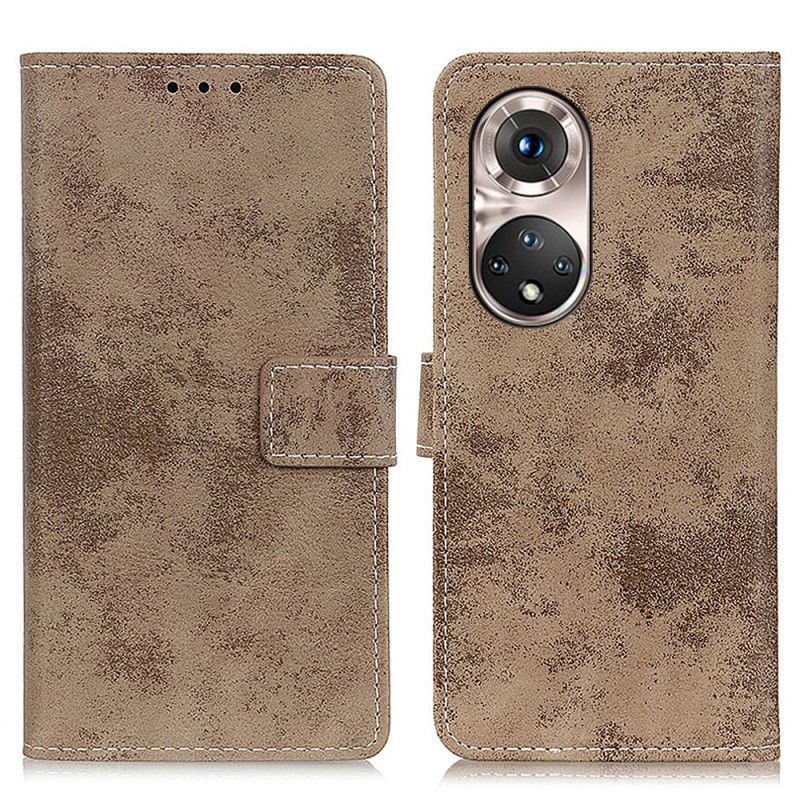 Folio Deksel Huawei Nova 9 Pro / Honor 50 Pro Vintage Skinneffekt