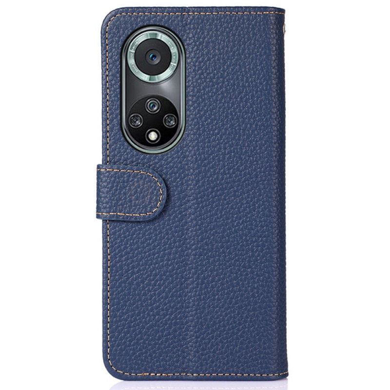 Lærdeksel Folio Deksel Huawei Nova 9 Pro / Honor 50 Pro Mobildeksel Lychee Leather Khazneh