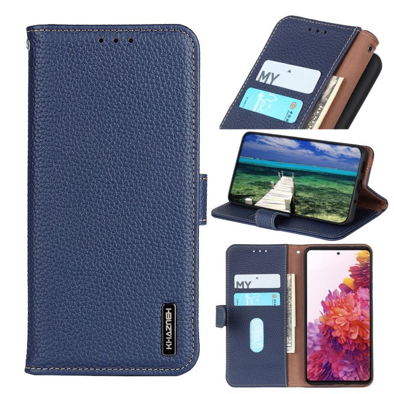 Lærdeksel Folio Deksel Huawei Nova 9 Pro / Honor 50 Pro Mobildeksel Lychee Leather Khazneh