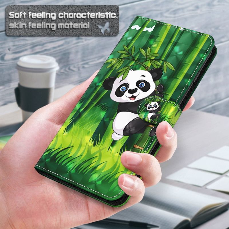 Folio Deksel Google Pixel 8 Bambus Panda Med Stropp