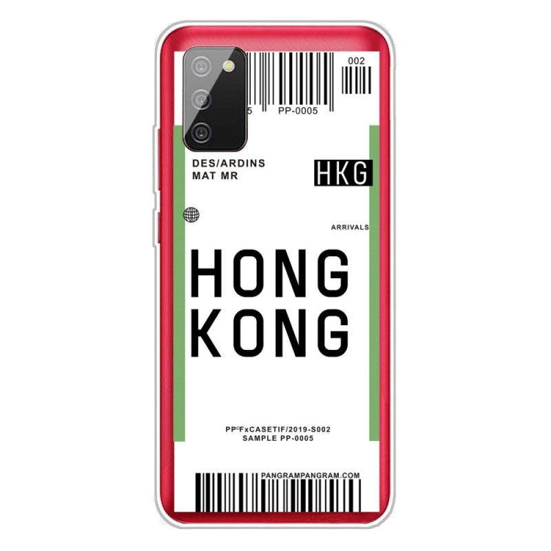 Deksel Samsung Galaxy A02s Mobildeksel Ombordstigningskort Til Hong Kong