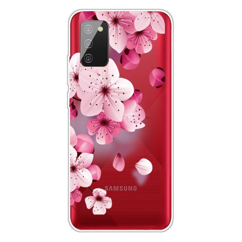 Deksel Samsung Galaxy A02s Små Rosa Blomster Anti-fall